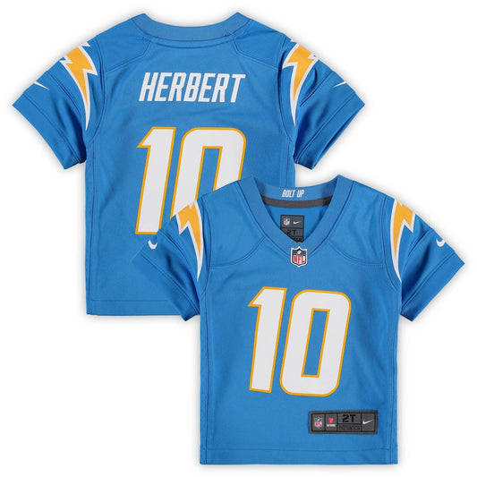 Toddler Justin Herbert Powder Blue Los Angeles Chargers Game Jersey