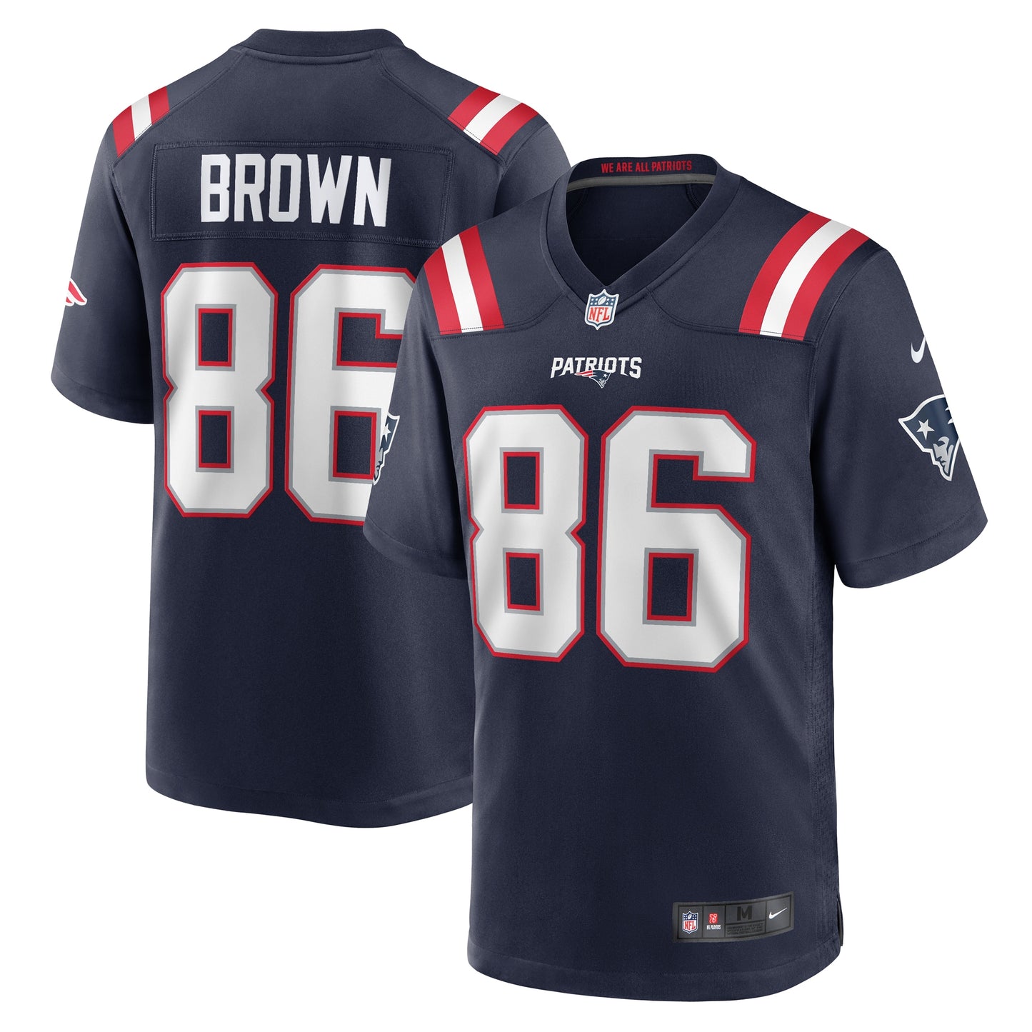 Pharaoh Brown New England Patriots Team Game Jersey - ?Navy