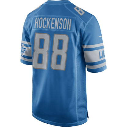T.J. Hockenson Detroit Lions Game Jersey - Blue