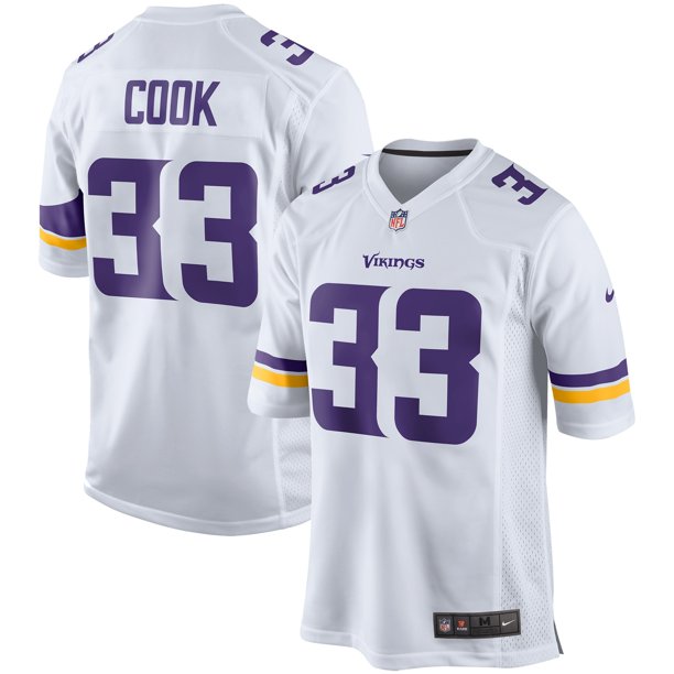 Men's Minnesota Vikings Dalvin Cook Game Jersey White