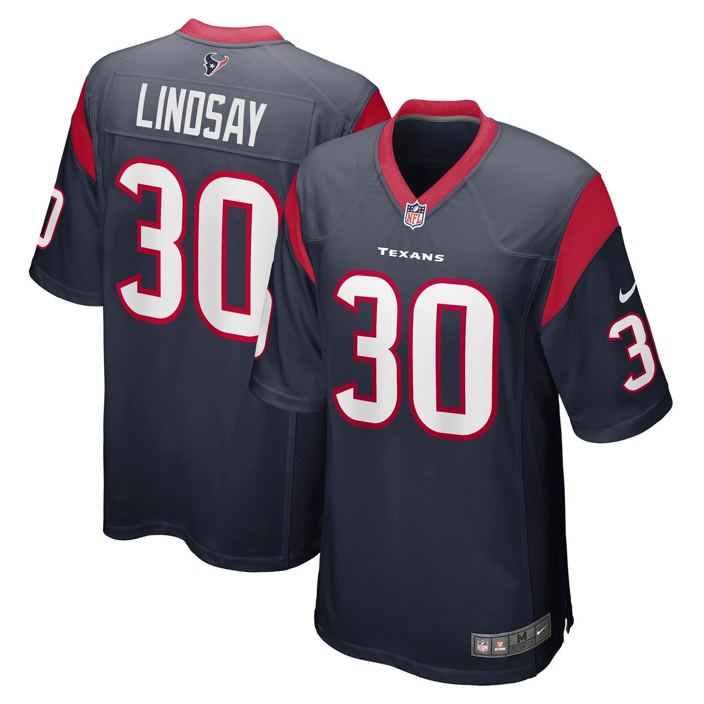 Phillip Lindsay Houston Texans Game Jersey - Navy