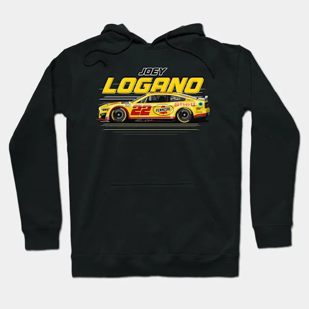 Joey Logano #22 Mustang Hoodie