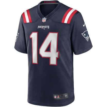Steve Grogan New England Patriots Game Retired Player Jersey - Navy