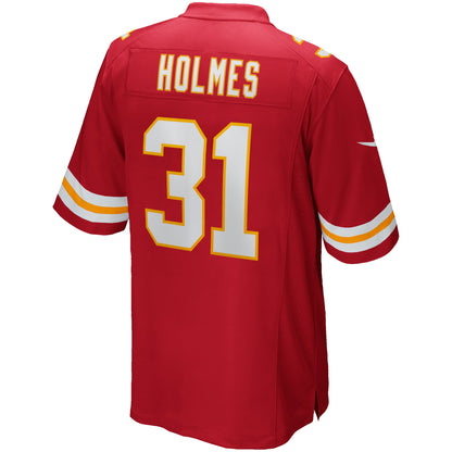 Priest Holmes Kansas City Chiefs Game Retired Player Jersey - Red