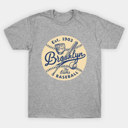 Brooklyn Dodgers Glove & Bat By Buck Tee T-Shirt