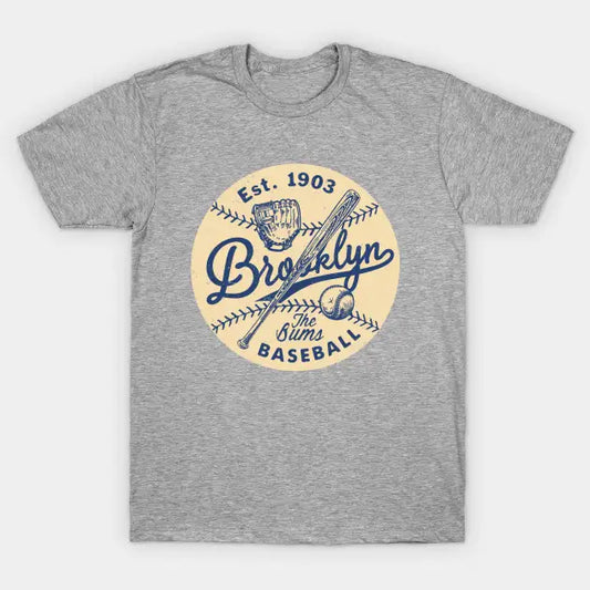 Brooklyn Dodgers Glove & Bat By Buck Tee T-Shirt