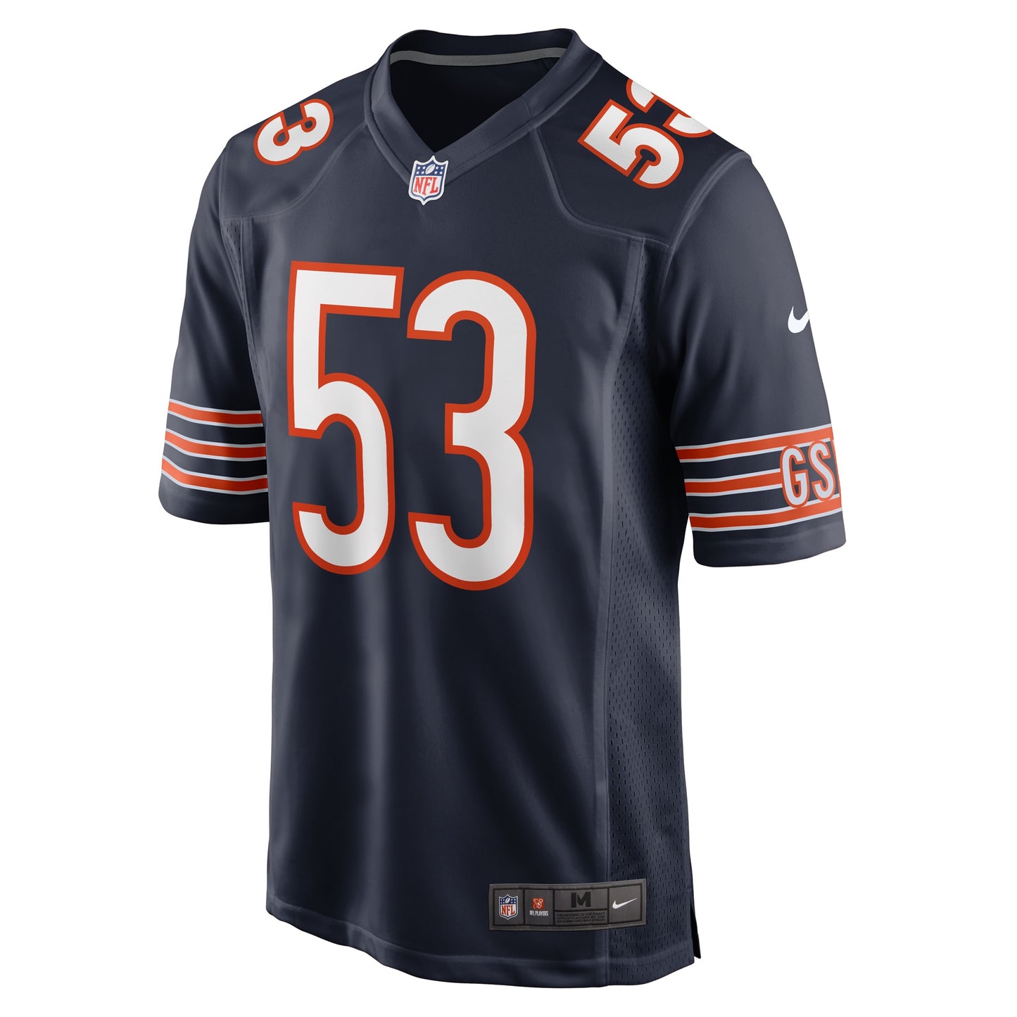 TJ Edwards Chicago Bears Game Player Jersey - Navy