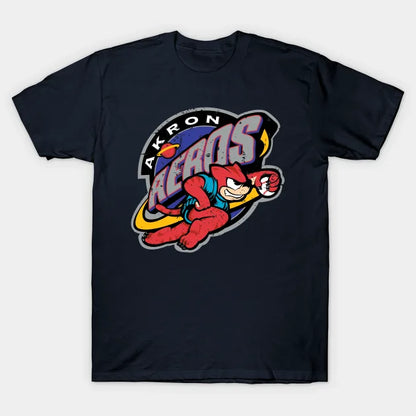 Akron Aeros Defunct  Vintage Baseball T-Shirt