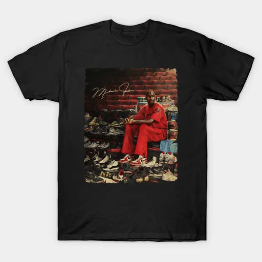 Michael Jordan With The Legend Sneakers T-Shirt