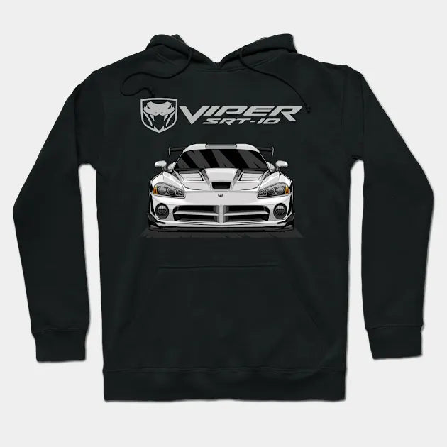 Dodge Viper Srt 10 (White) Hoodie