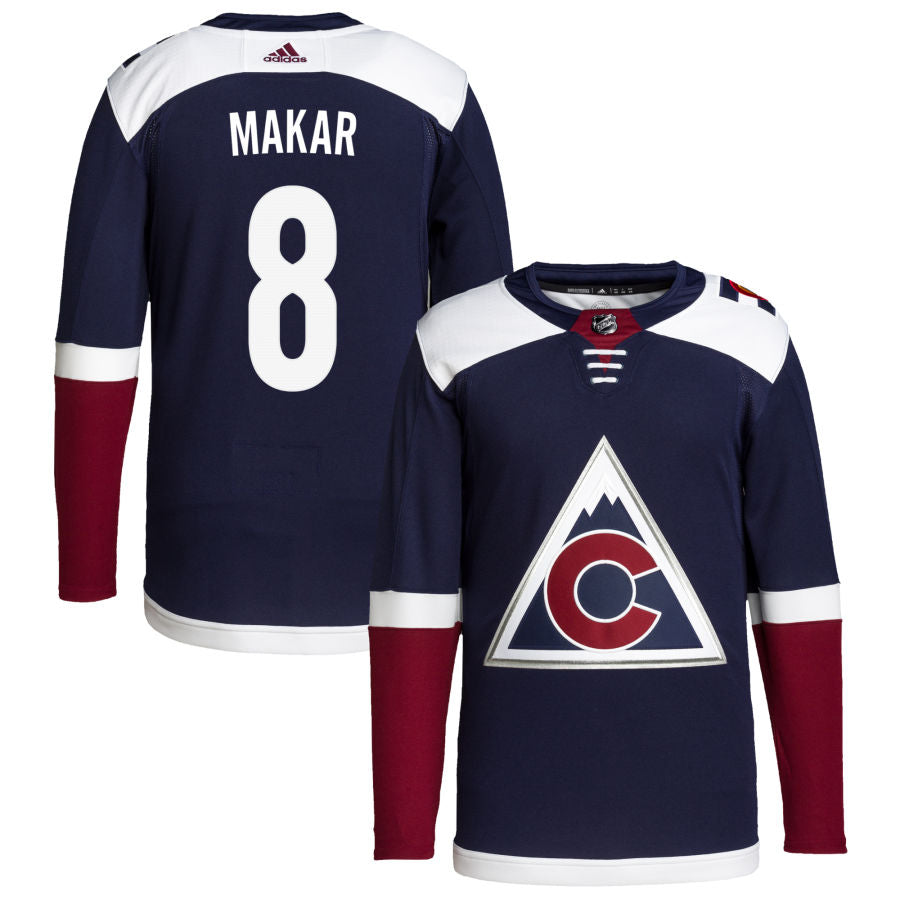 Cale Makar Colorado Avalanche 2018/19 Alternate Primegreen Authentic Pro Jersey - Navy