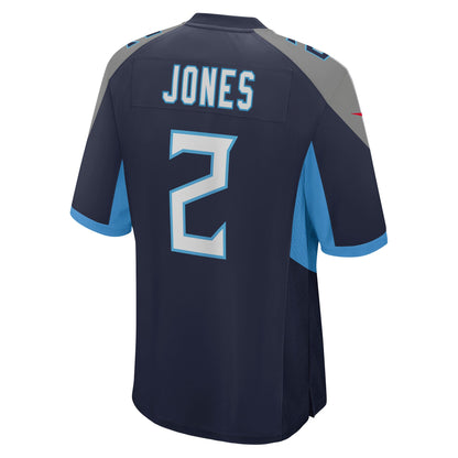 Julio Jones Tennessee Titans Game Player Jersey - Navy