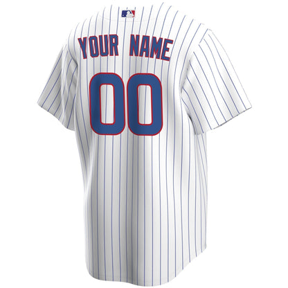 Chicago Cubs Home Pinstripe Men's Custom Replica Jersey
