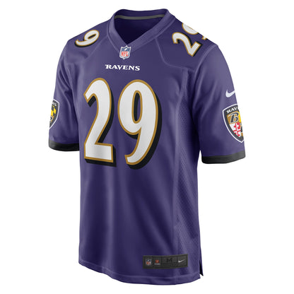 Ar'Darius Washington Baltimore Ravens Player Game Jersey - Purple