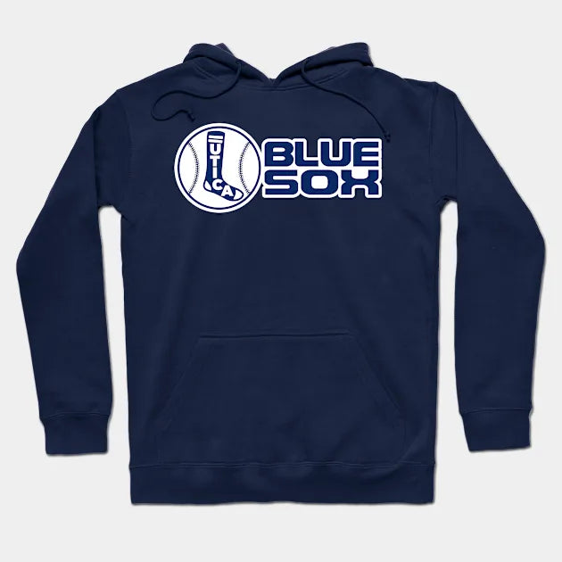 Defunct Utica Blue Sox Baseball Team Hoodie