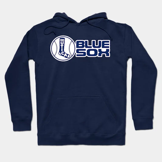 Defunct Utica Blue Sox Baseball Team Hoodie