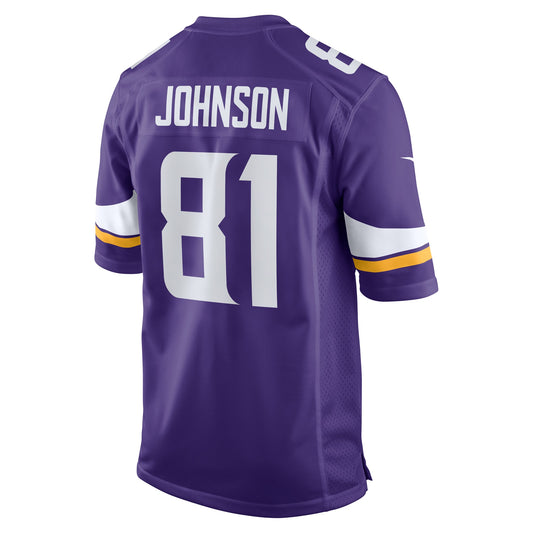 Bisi Johnson Minnesota Vikings Game Jersey - Purple