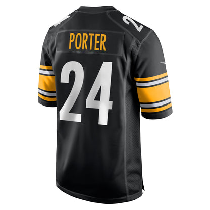 Joey Porter Jr. Pittsburgh Steelers 2023 NFL Draft Pick Game Jersey - Black