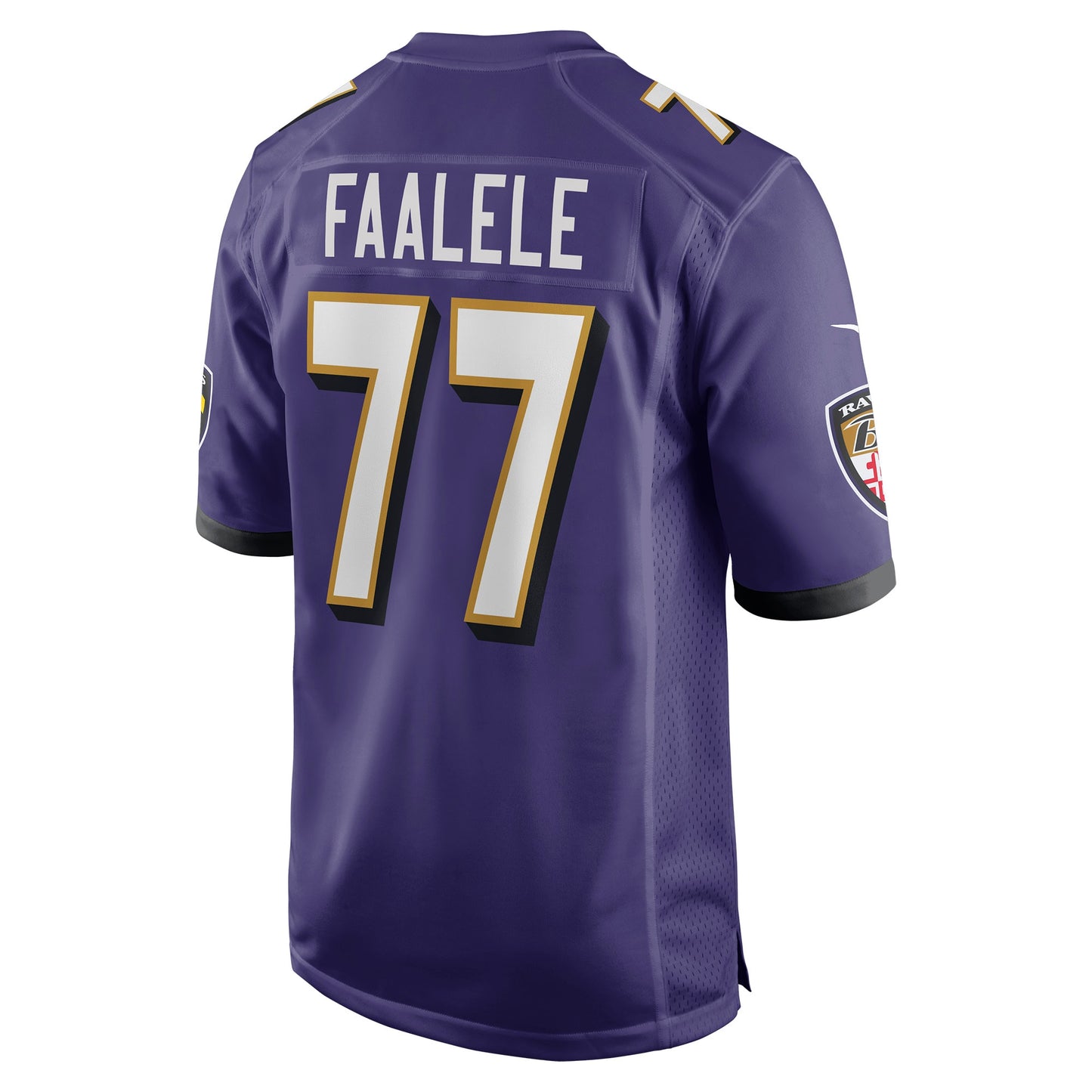 Daniel Faalele Baltimore Ravens Player Game Jersey - Purple
