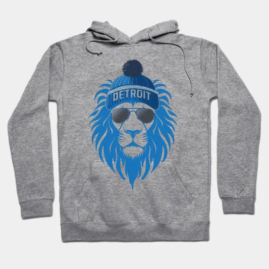 All Grit Detroit Football Roaring Lion Pride Hoodie