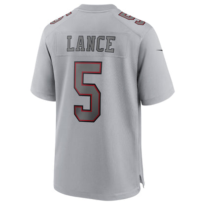 Trey Lance San Francisco 49ers Atmosphere Fashion Game Jersey - Gray