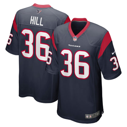 Brandon Hill Houston Texans Team Game Jersey - Navy