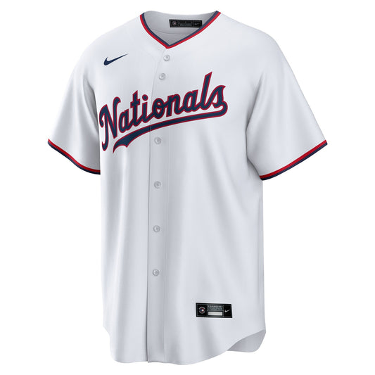 Washington Nationals Youth Replica Custom Jersey - White
