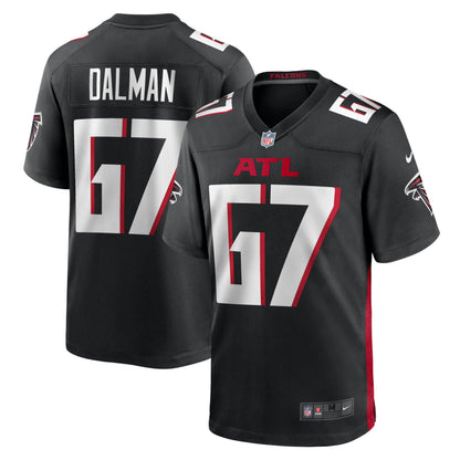 Drew Dalman Atlanta Falcons Game Jersey - Black