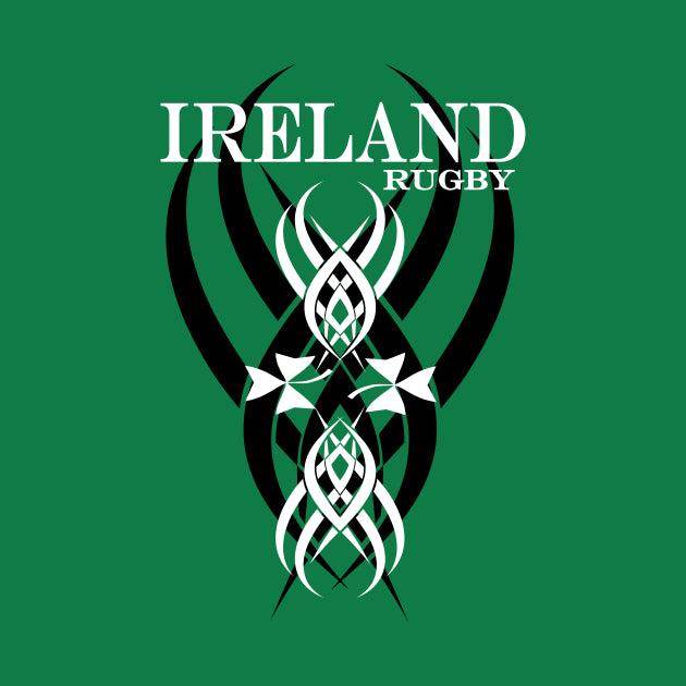 Ireland Rugby 6 Nations Championship Celtic Tattoo Logo T-Shirt