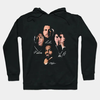 Luka Doncic, Lebron James, Austin Reaves & Rui Hachimura Records Hoodie