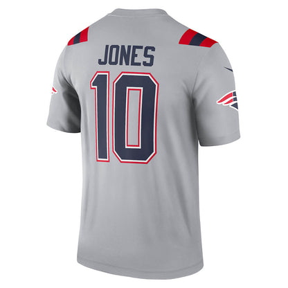 Men's New England Patriots Mac Jones Inverted Legend Jersey Gray