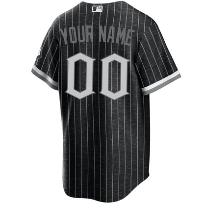 Custom Name Chicago White Sox Black City Connect Replica Men's Jersey