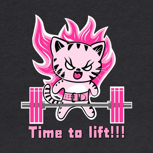 Weight Lifting Cat, Gym Girl, Fitness Girl Hoodie