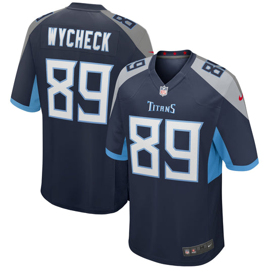 Frank Wycheck Tennessee Titans Game Retired Player Jersey - Navy