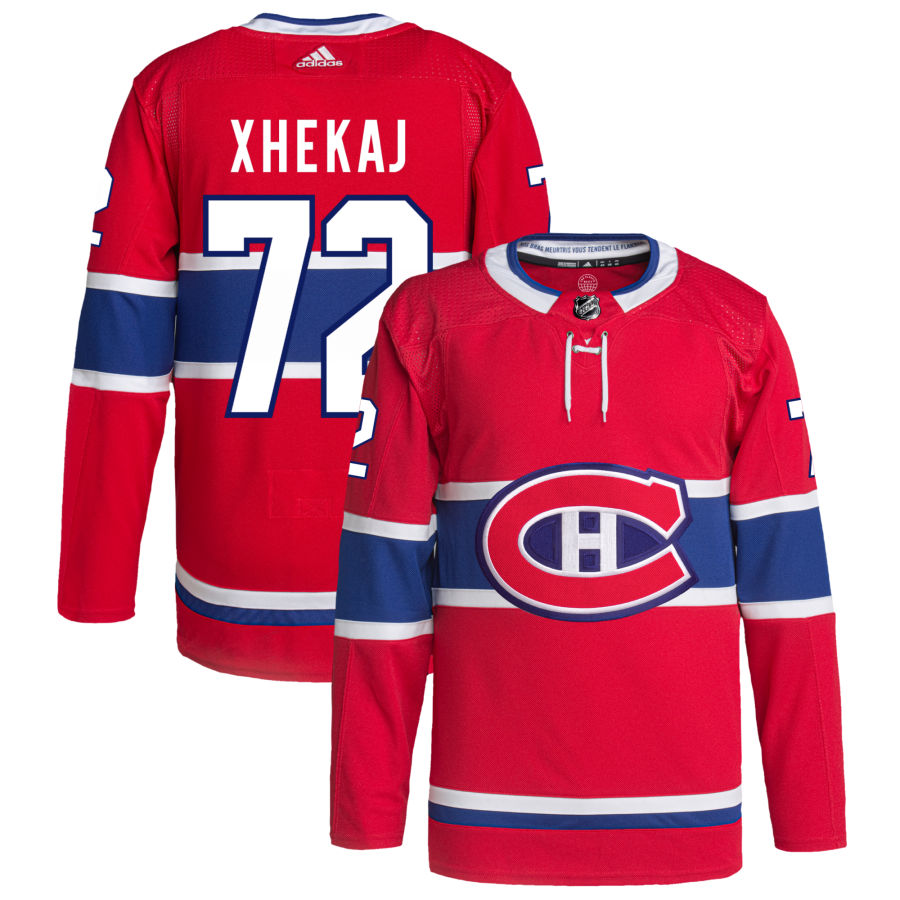 Arber Xhekaj Montreal Canadiens Home Primegreen Authentic Pro Jersey - Red