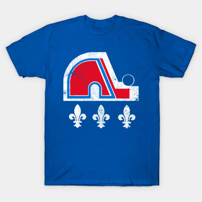 Quebec Nordiques  -- 90S Hockey Team T-Shirt
