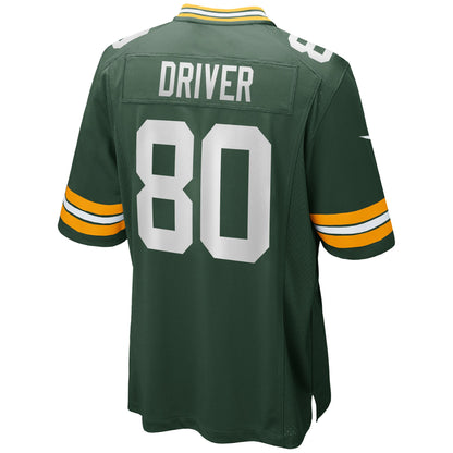 Donald Driver Green Bay Packers Game Retired Player Jersey - Green