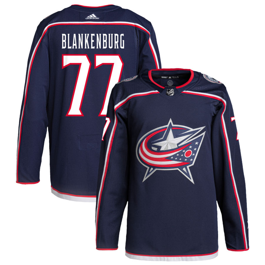 Nick Blankenburg Columbus Blue Jackets Home Primegreen Authentic Pro Jersey - Navy