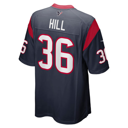 Brandon Hill Houston Texans Team Game Jersey - Navy