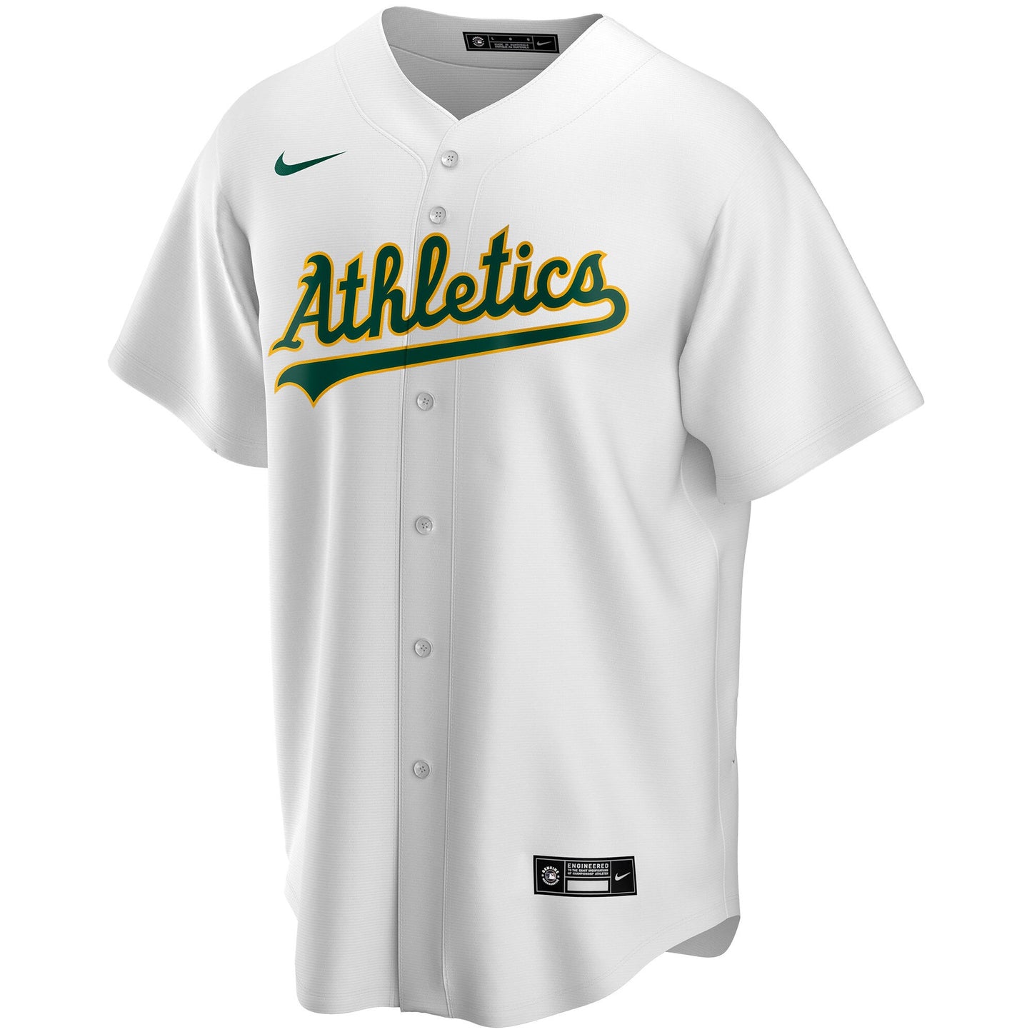 Oakland Athletics Home Replica Custom Jersey - White