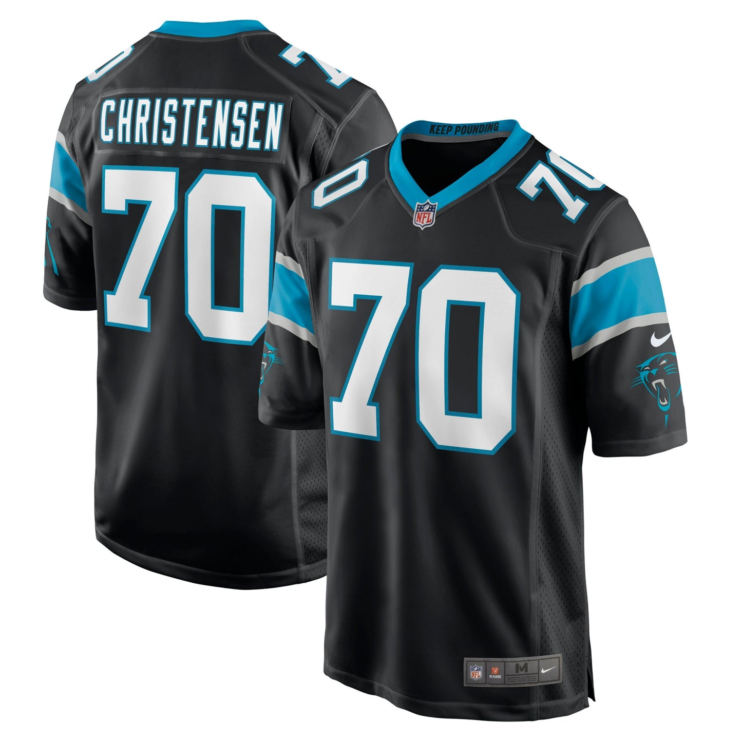 Brady Christensen Carolina Panthers Game Jersey - Black
