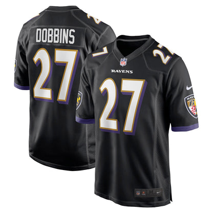 Men's Baltimore Ravens J.K. Dobbins Game Jersey Black