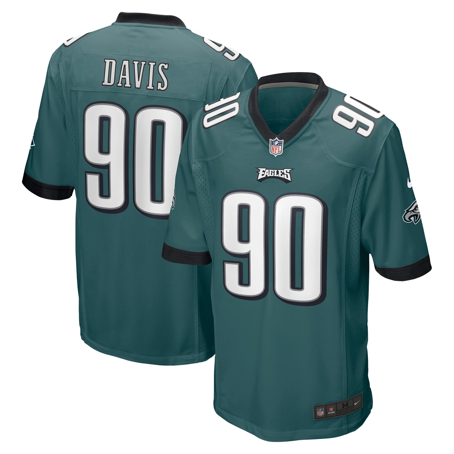 Jordans Davis Philadelphia Eagles Player Game Jersey - Green