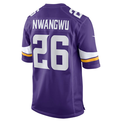 Kene Nwangwu Minnesota Vikings Game Jersey - Purple