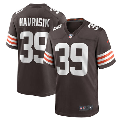 Lucas Havrisik Cleveland Browns Team Game Jersey - ?Brown
