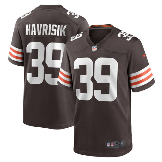 Lucas Havrisik Cleveland Browns Team Game Jersey - ?Brown