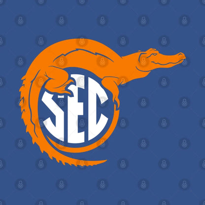 Florida Top Of Sec - On Blue Hoodie