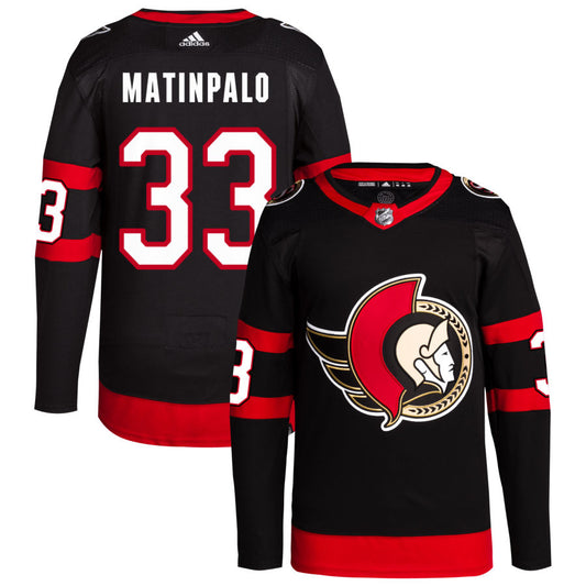 Nikolas Matinpalo Ottawa Senators Home Primegreen Authentic Pro Jersey - Black