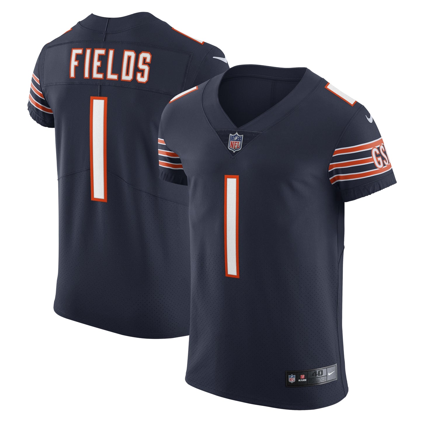 Justin Fields Chicago Bears Vapor Elite Jersey - Navy