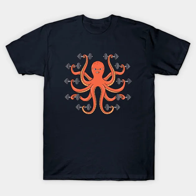 Gym Funny Octopus T-Shirt